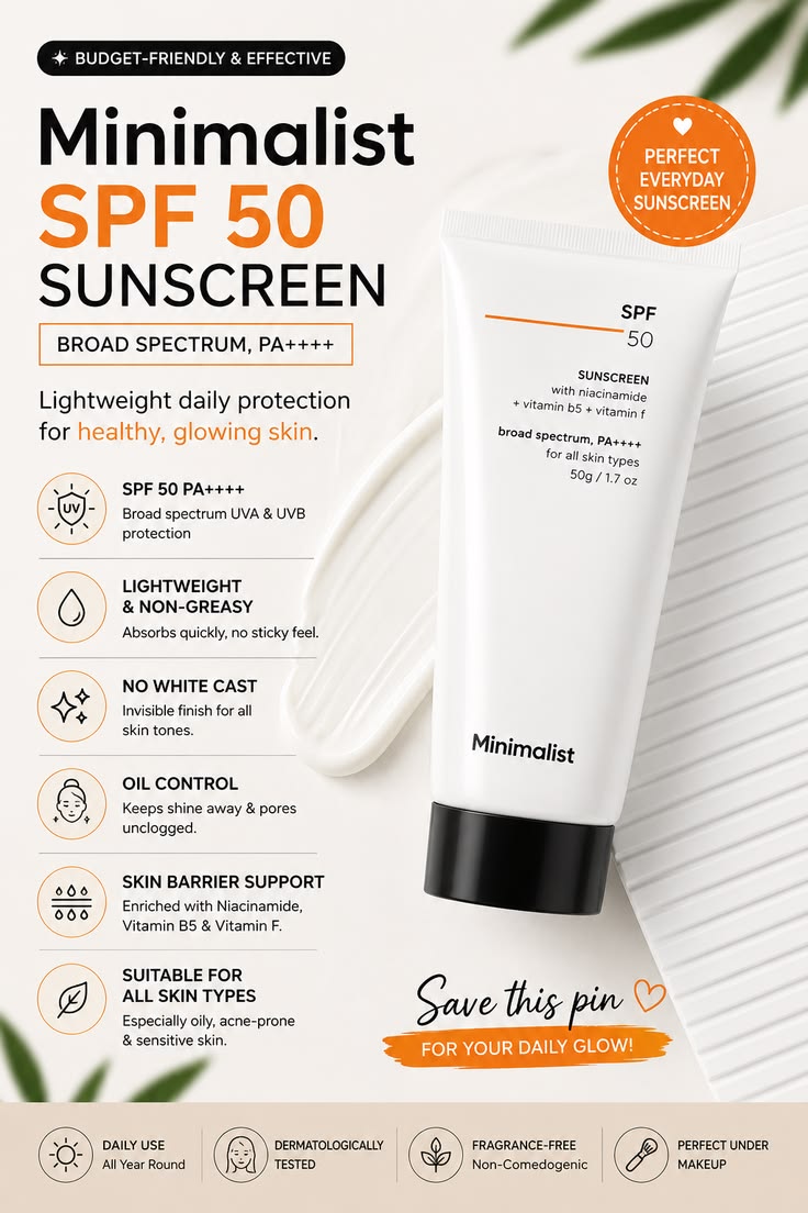 MIZON Inout Watery Sheer Sunscreen SPF 50+ PA++++ 4-Pack 50ml Each