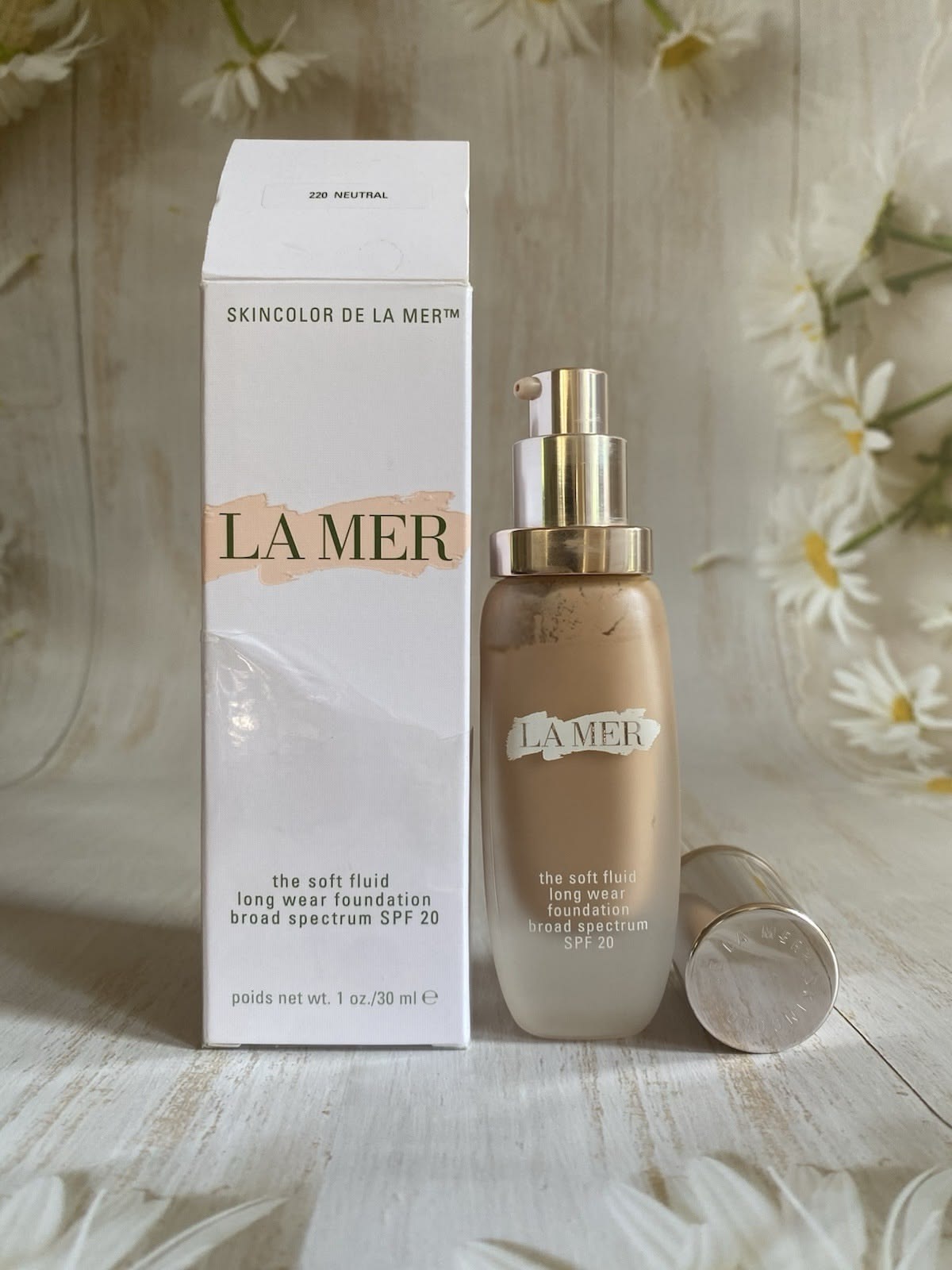 La Mer The Soft Fluid Long Wear Foundation SPF 20 Ivory 01 1oz / 30ml Sealed