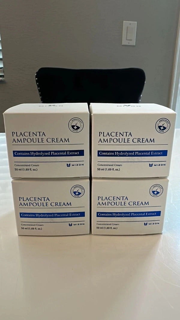 MIZON Placenta Cream 4-Pack 50ml Each Firming Anti-Wrinkle Moisturizer